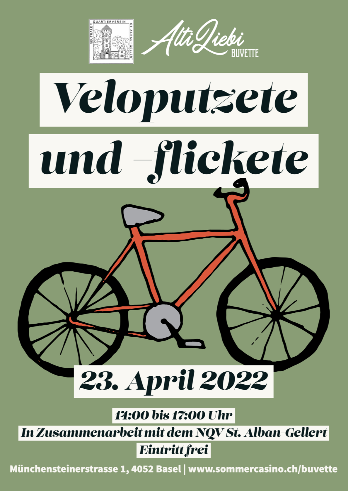 23.4.2022 Veloputztag + Buvetteeröffnung