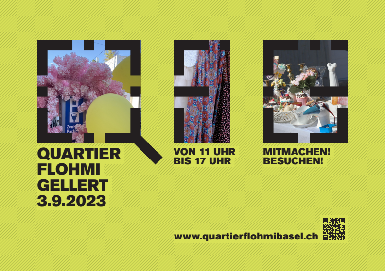 Sonntag, 3.9., 11-17h: Quartierflohmi Gellert