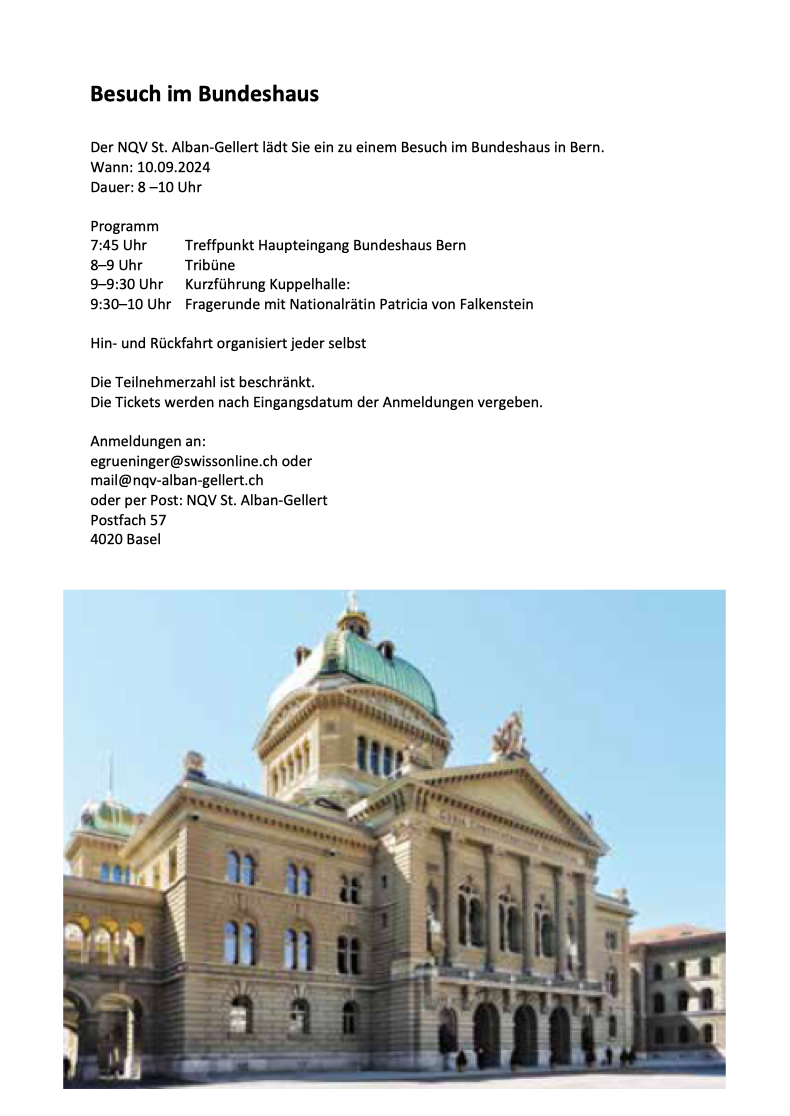 Besuch im Bundeshaus 10.09.2024